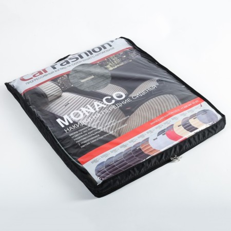 Monaco capacities, 3D, premium velur, set 2 pcs black/dark gray-2
