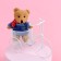 Soft toy "Bear on a bicycle", bear, color mix