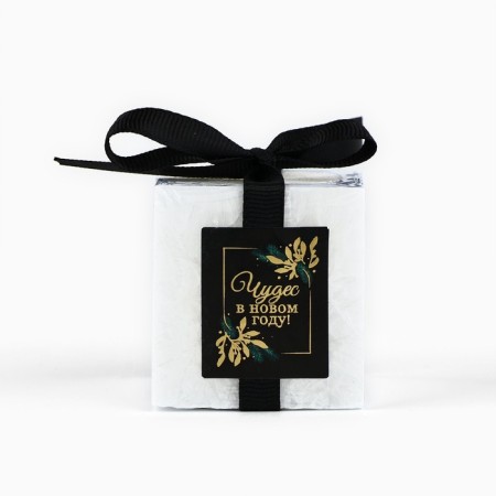 Interior New Year's Candle "Miracles" for the New Year, White, 5 x 5 cm-4