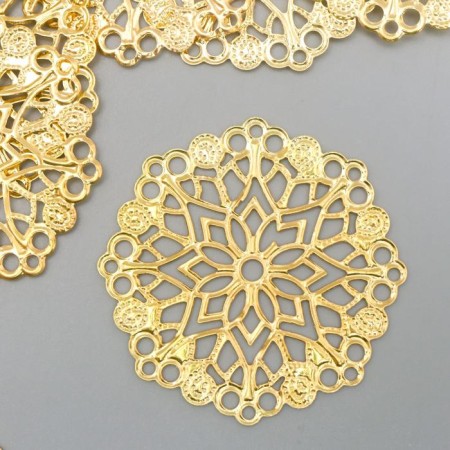 Decorative element "pattern", color gold d-3.5-1