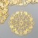 Decorative element "pattern", color gold d-3.5