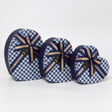 A set of boxes 3 in 1 heart 22*20*9/19*17*7.5/16*13.5*6 cm