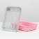 A tray with a grid No. 3, 34 x 25.5 x 7 cm, gray/pink