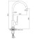 Accoona A4512 kitchen mixer, one -leaf, with a nut, chrome