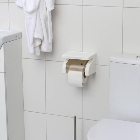 A holder for toilet paper with a shelf, 18 × 11.5 × 12 cm, white color-3