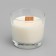 A candle made of soy wax in a glass with a wooden wick "Black Currant", 65 grams