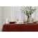 The tablecloth "Ethel" Lines 150*180 +/- 3cm, central chocolate, pl. 192 g/m2, hl with VGMO