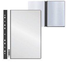 Folder with 10 A4 inserts, 160 μm, calligrata, with perforation, black