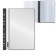 Folder with 10 A4 inserts, 160 μm, calligrata, with perforation, black