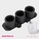 Form for the ice “cylinder”, silicone, 21 × 4.5 × 9 cm, 3 cells (5.5 × 4.5cm), black color is black