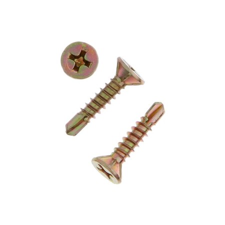 Window screws 3.9x19, 1000 pcs, yellow zinc