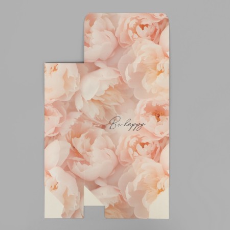 Gift folding box, packaging, “delicate peonies”, 16 x 23 x 7.5 cm-5
