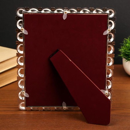 Photo frame plastic for metal 20x25 cm "Gems" silver 27.5x23.5x1.5 cm-3