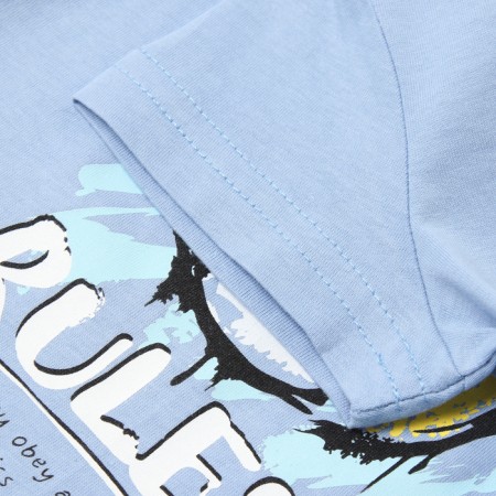T -shirt for a boy, blue color, height 86 cm-2