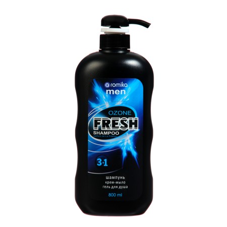 Shampoo for men 3 in 1 Fresh Ozone, 800 ml
