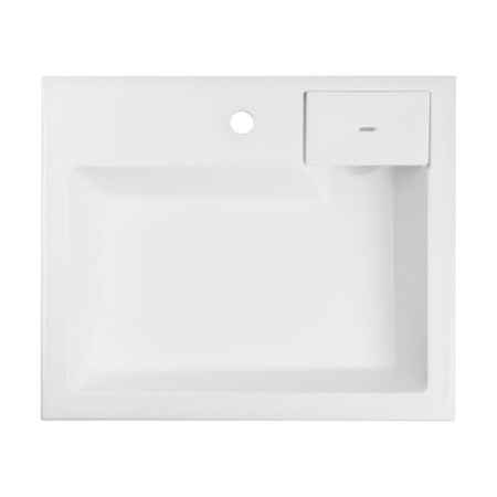 Sink Zein Aurora V63D1, on the washing machine, 600x500x105 mm, brackets