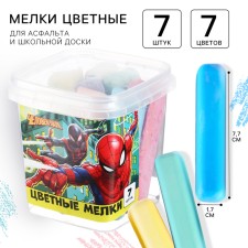 A set of colored crayons of spider-man, 7 flowers mix