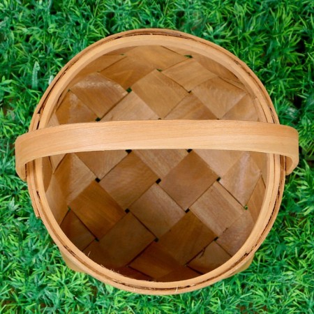 Basket "Bulk", dark, 20 × 20 × 10/24 cm, veneer-1