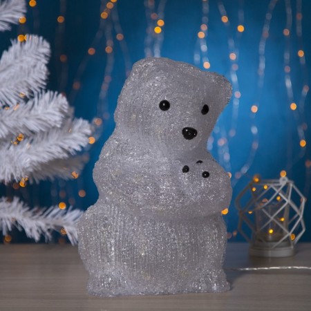 LED figure "Lear" 22 × 30 × 22 cm, acrylic, 40 led, 220 V, glow of white-1