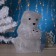 LED figure "Lear" 22 × 30 × 22 cm, acrylic, 40 led, 220 V, glow of white