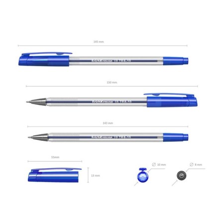 Ballic handle Erich Krause Ultra-10, node-bela 0.7 mm, line thickness 0.26 mm, blue ink, letter line 2000 meters-1
