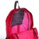 Folding backpack, lightning department, external pocket, 2 side pockets, raspberry color