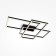 Ceiling light MayToni Mod015CL-L80B, 3XLED, 80W, 8x68x8 cm, 4100lm, black color Black