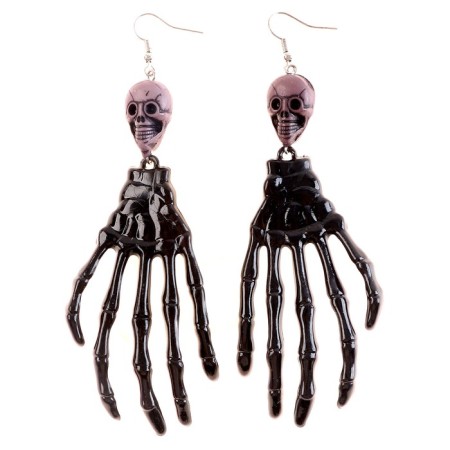 Carnival earrings "Skeleton", Mix colors-2