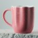 Ceramic uneven edge "Pink", 350 ml, pink color