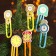 Set of decorative scrapers "Clock" set 6 pcs.