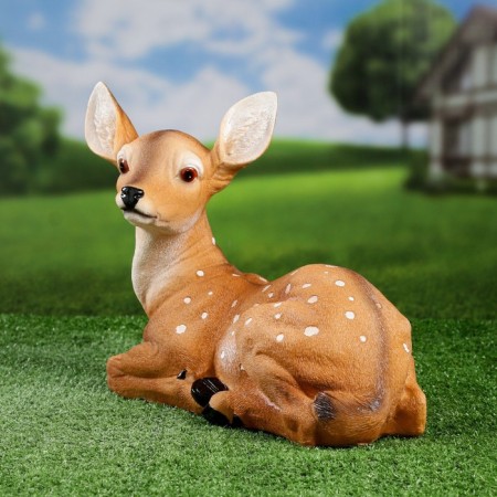 Garden Figure "Spynaya Deer" 27x34x18cm-1
