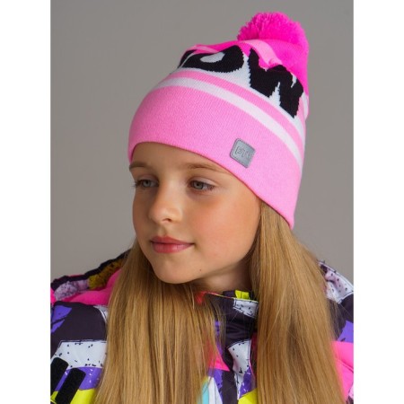 Knitted hat for girls, size 56