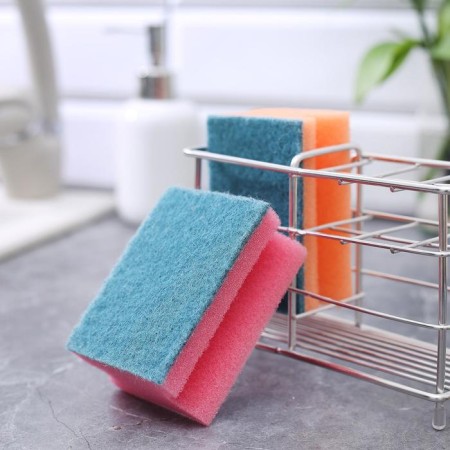 Set of domestic sponges with a cleaning layer of the share "Profile", 9 × 6.5 × 4.5 cm, 2 pcs-3