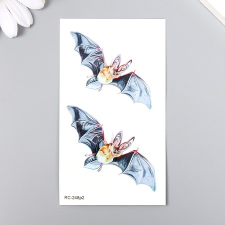 Tattoo on the body color "bats" 10.5x6 cm