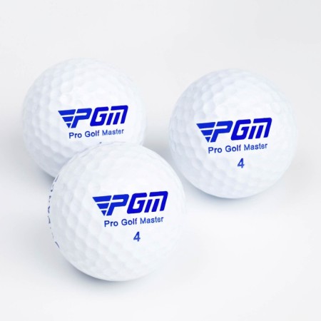 Golf balls "Soft Feel" pgm, two -component, d = 4.3 cm, set 3 pcs, white-1