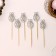 Skewers XV, 12.5 cm, silver color, set 6 pcs.