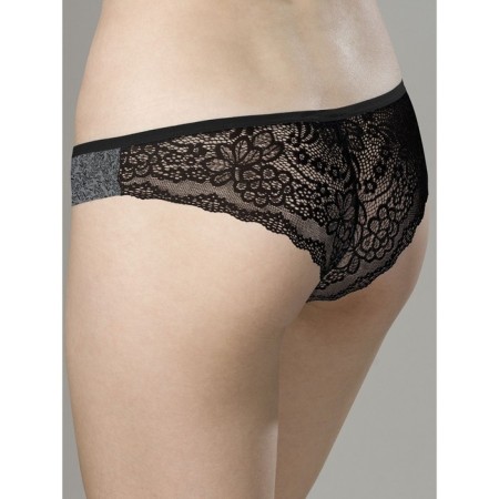 Women's underpants, size 46 is gray, white, 2 pcs-3
