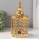 Summary metal for 3 candles "circles" gold d = 3.5 cm 12x12x21.5 cm