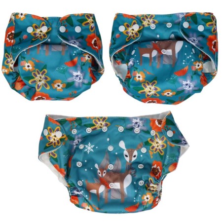 Reusable diaper "deer"-8