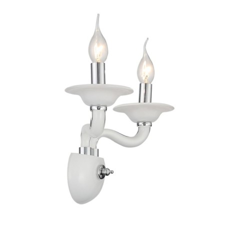Sconces st. SL1112.501.02. Serenatta. 2x40 watts, E14, 35x37 cm, chromium color, white-8