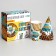 Set of paper dishes disposable safari PARTY ”, 6 plates, 6 glasses, 6 caps
