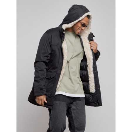 Winter male park, size 56, black color-13