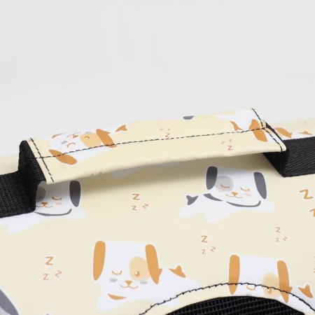 Bag - carrying of animals "puppies", beige, size L, 52 x 28 x 28 cm-7