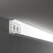 Overhead aluminum profile for a three-row LED tape, up to 18.5 mm Elektrostandard, LL-2-ALP018, 2000x20x10 mm, color gray.