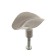 Hand button (mod. 1940), matte nickel color