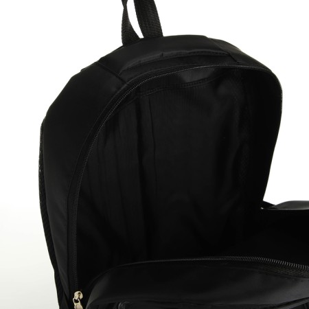 Youth backpack with lightning, 4 pockets, black/red color-5