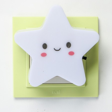 Night Plastic LED "Star" with a 220V circuit breaker mix 8x8.5x5 cm Risalux-3