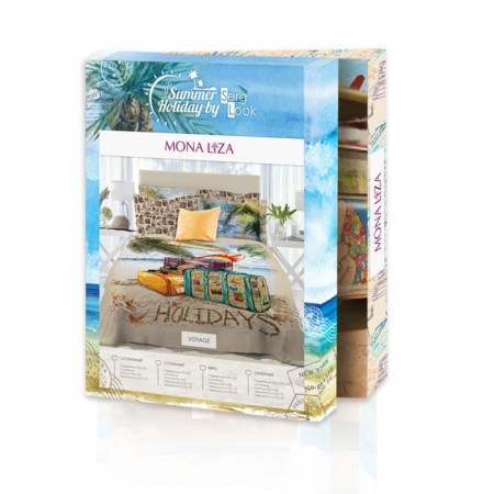 Bed linen Voyage Duet, size 215x240 cm, 145x210 cm - 2 pcs, 50x70 cm - 2 pcs, 70x70 cm - 2 pcs-1