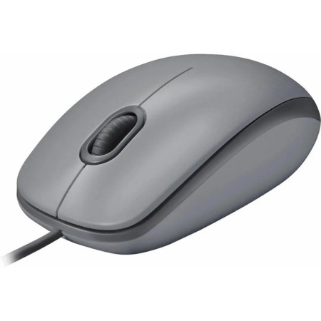 Logitech m110 mouse, wired, optical, 1000 dpi, gray-2