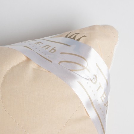 Pillow "Ethel", footing - camel wool, 50x70 cm, tick-6